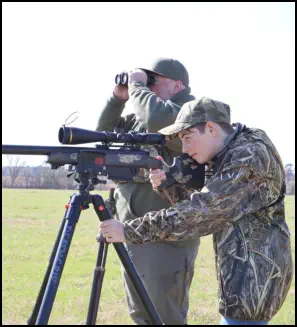 Sighting in a rifle at TEN26 Outdoors hunting ranch near Huntsville Texas