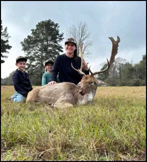 Recent hunt trophy taken at TEN26 Outdoors hunting ranch near Huntsville Texas