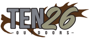 The picture is of the main logo for TEN26 Outdoors on the footer