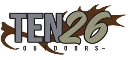 The picture is of the main logo for TEN26 Outdoors on the footer