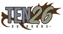 Mobile picture of the main logo for TEN26 Outdoors hunting service