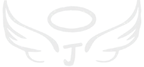 A picture of an angel wing that was created for Justin Miller