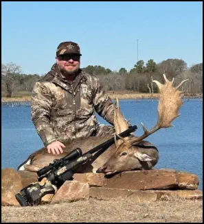 Recent hunt trophy taken at TEN26 Outdoors hunting ranch near Huntsville Texas