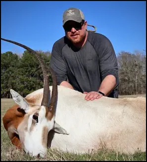 Recent hunt trophy taken at TEN26 Outdoors hunting ranch near Huntsville Texas