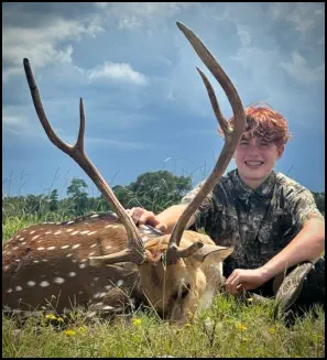 Recent hunt trophy taken at TEN26 Outdoors hunting ranch near Huntsville Texas