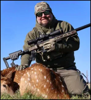 Recent hunt trophy taken at TEN26 Outdoors hunting ranch near Huntsville Texas