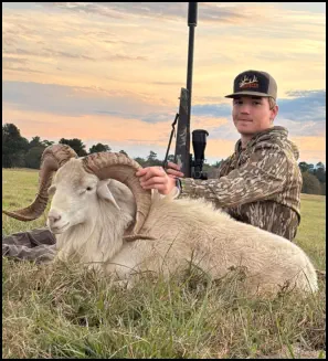 Recent hunt trophy taken at TEN26 Outdoors hunting ranch near Huntsville Texas