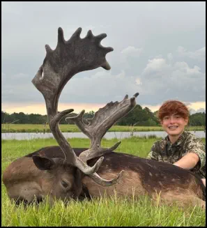 Recent hunt trophy taken at TEN26 Outdoors hunting ranch near Huntsville Texas