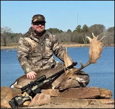Recent hunt trophy taken at TEN26 Outdoors hunting ranch near Huntsville Texas