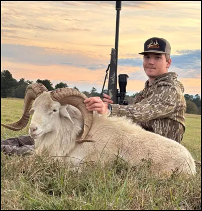 Recent hunt trophy taken at TEN26 Outdoors hunting ranch near Huntsville Texas