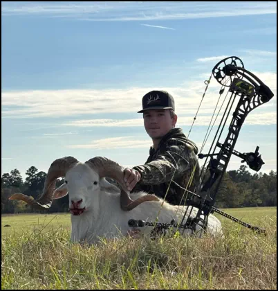 Recent hunt trophy taken at TEN26 Outdoors hunting ranch near Huntsville Texas
